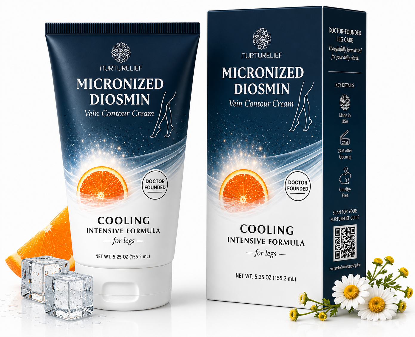 Micronized Diosmin Vein Contour Cream – Cooling Intensive Formula