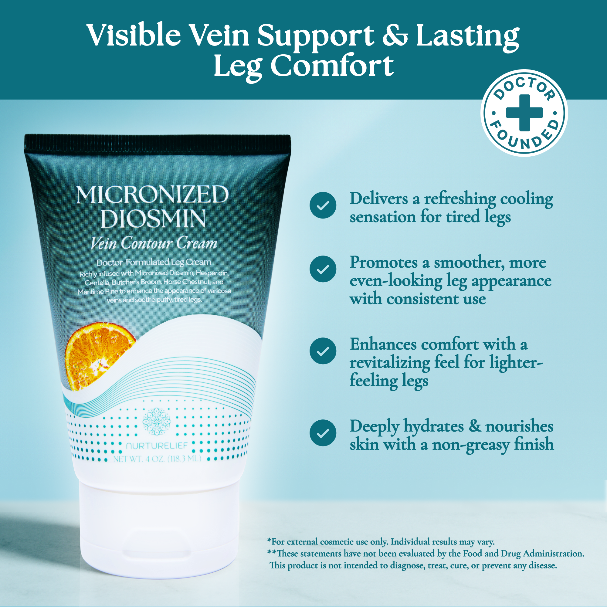 Micronized Diosmin Vein Contour Cream