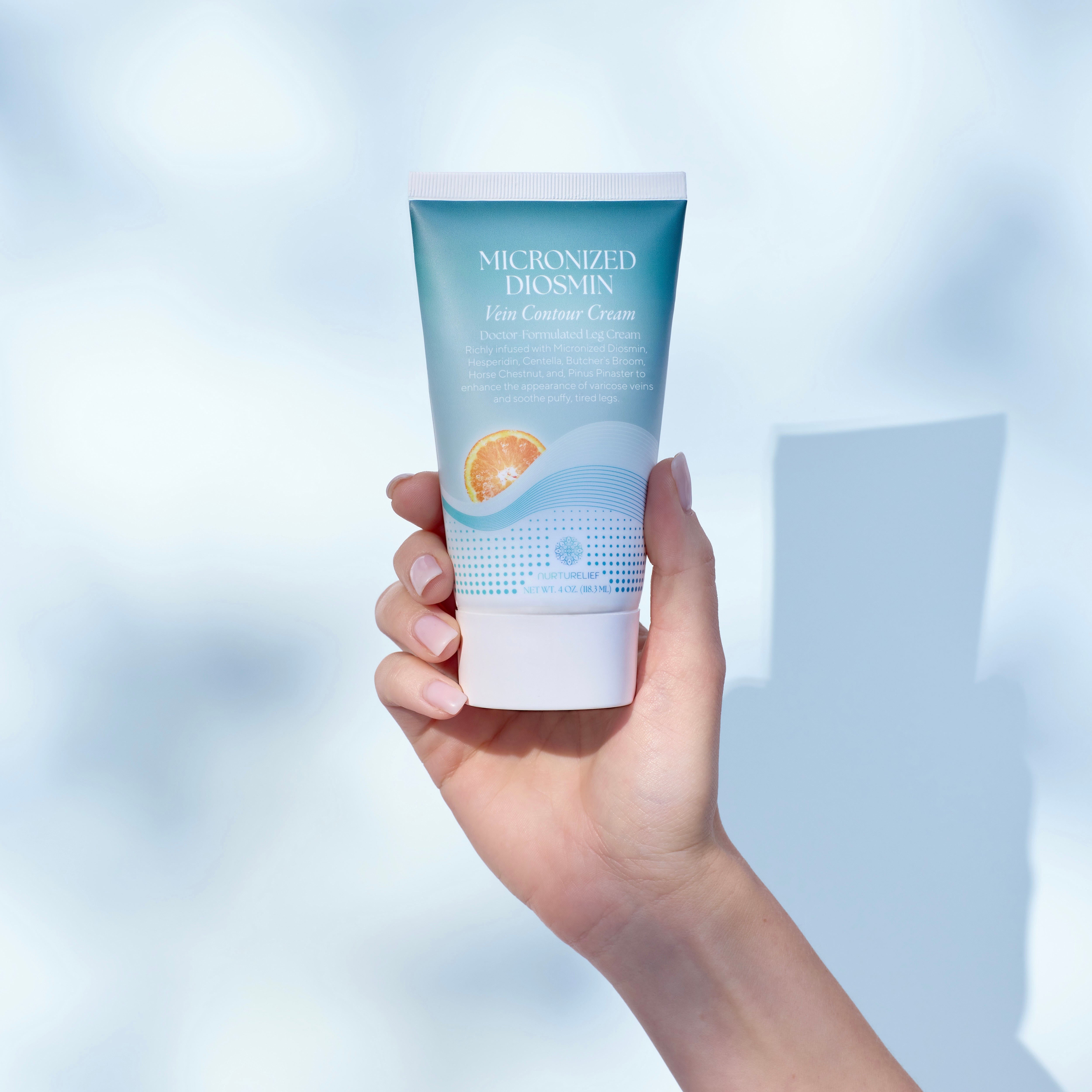 Crema para el contorno de venas con diosmina micronizada