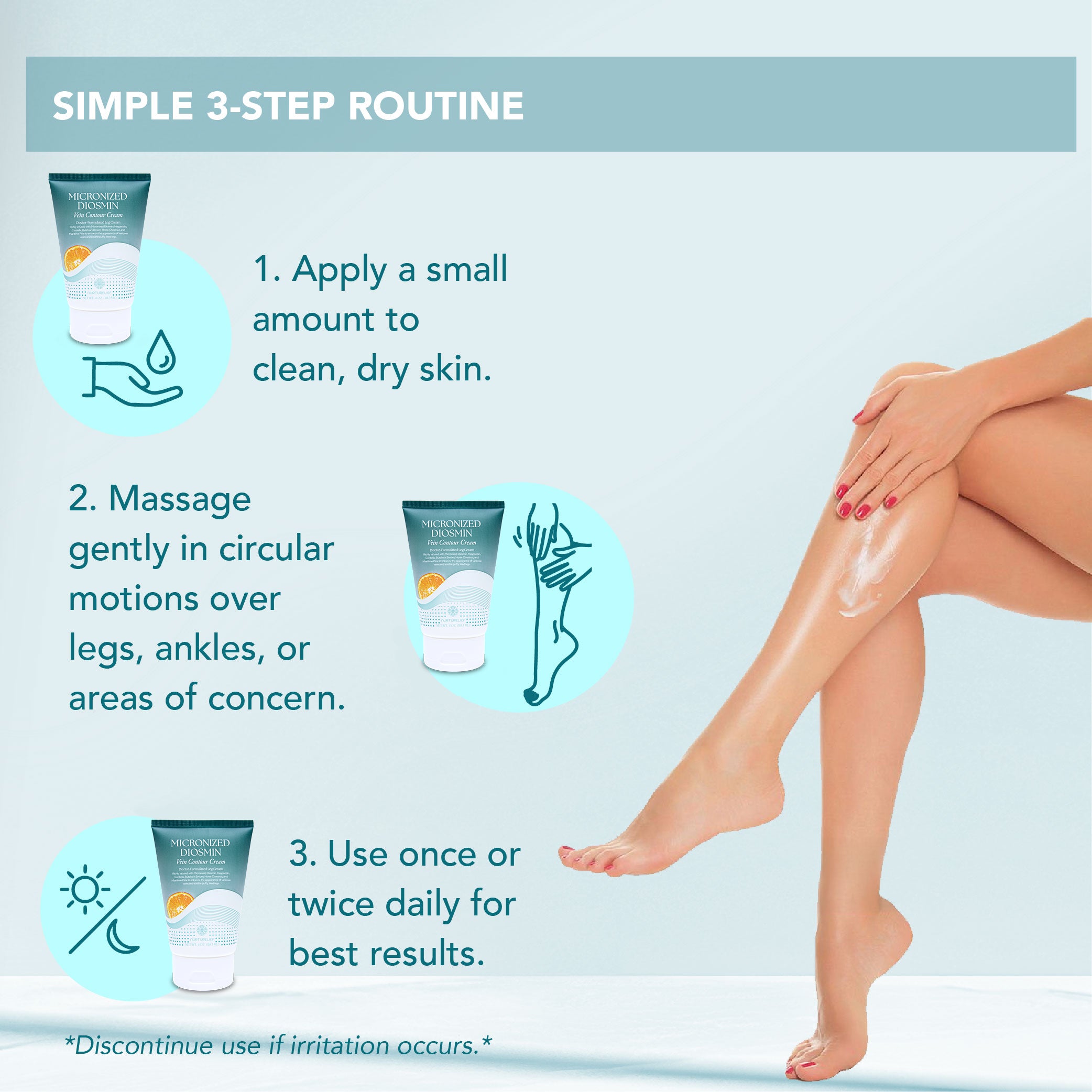 Micronized Diosmin Vein Contour Cream